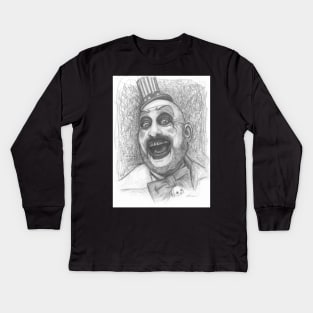 Captain Spaulding - Horror Portrait Kids Long Sleeve T-Shirt